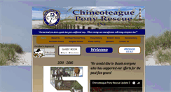 Desktop Screenshot of chincoteagueponyrescue.org