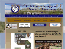 Tablet Screenshot of chincoteagueponyrescue.org